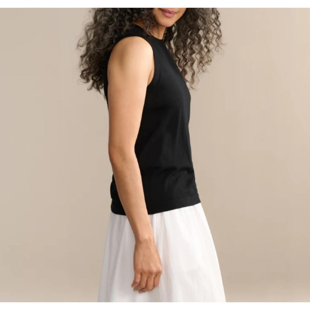 Jenni Kayne Women's Black Merino Tank Top Size M - Picture 9 of 10